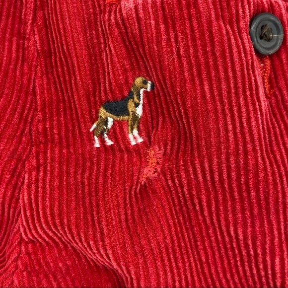 Polo by Ralph Lauren Sz 5 Red Corduroy Beagle Pants - Picture 8 of 8